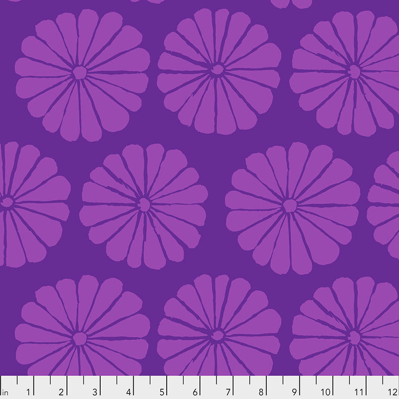 Kaffe Fassett Damask Flower Purple Fabric END OF BOLT 1.93 YARD ONLINE PURCHASE ONLY