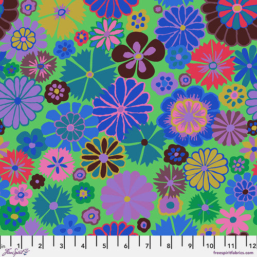 Kaffe Fassett Folk Flower Blue Fabric