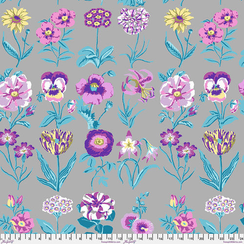 Kaffe Fassett Flower Studies Grey Fabric