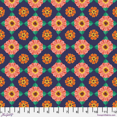 Jane Sassaman Flower Dance Zinnia Multi Fabric