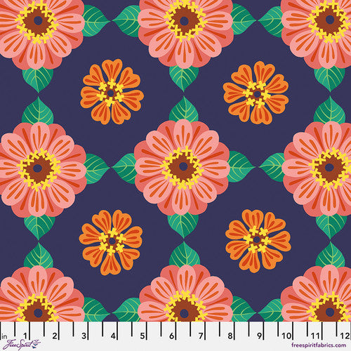 Jane Sassaman Flower Dance Zinnia Multi Fabric