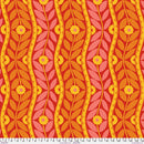 Jane Sassaman Vegetable Patch Brocade Red Fabric