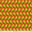 Jane Sassaman Vegetable Patch Small Corn Red Fabric