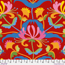 PREORDER Jane Sassaman Honeysuckle Summer Honeysuckle Red Fabric