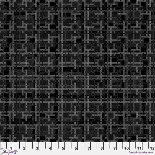 FreeSprit Black And White Musical Alto Black Fabric