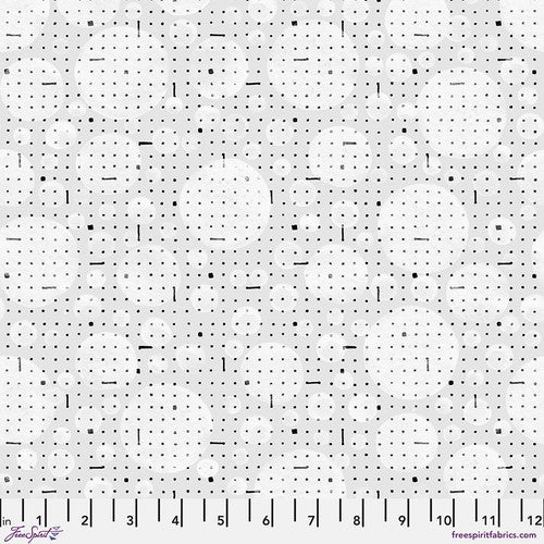 FreeSpirit Black And White Musical Poco White Fabric