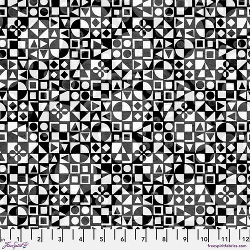 FreeSpirit Black And White Musical Vivo Monochrome Fabric