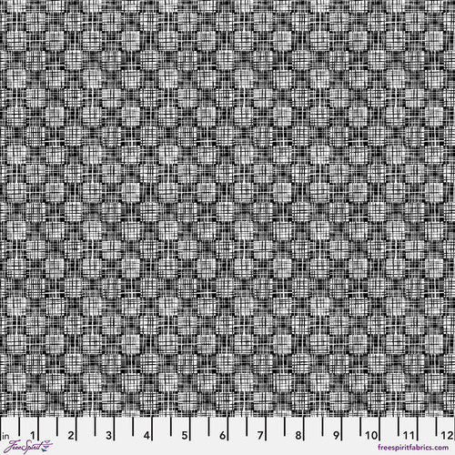 FreeSpirit Black And White Musical Fresco Monochrome Fabric