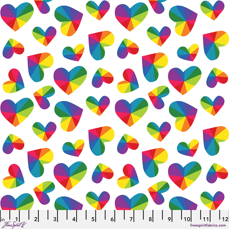 FreeSpirit Love In The Wild Love Everywhere White Fabric