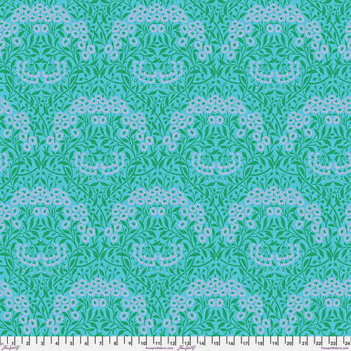 Kaffe x Morris & Co. Michaelmas Aqua Fabric