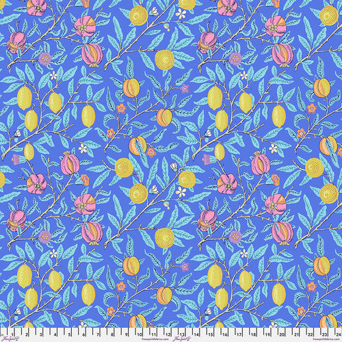 Kaffe x Morris & Co. Fruit Cobalt Fabric