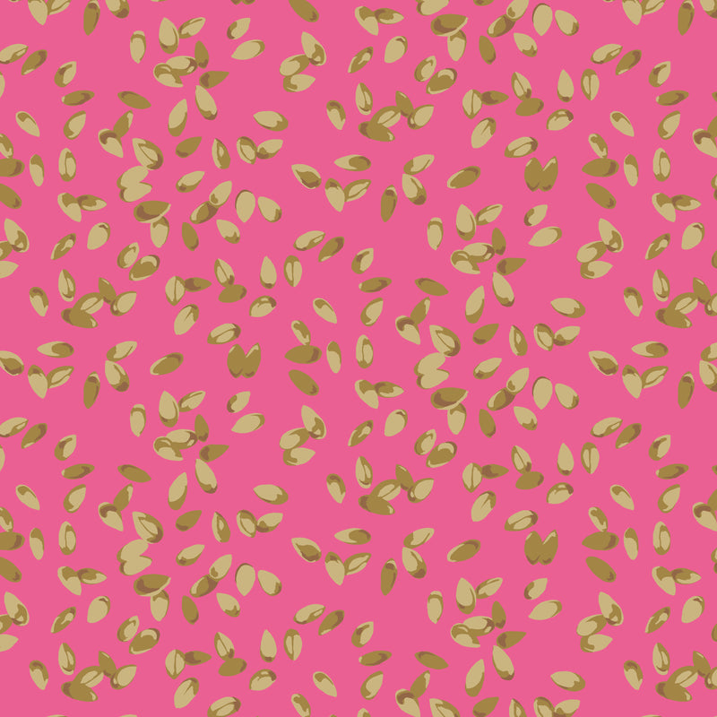 Martha Negley Garden Pink Seeds Fabric