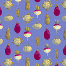 Martha Negley Garden Veggie Dot Blue  Fabric