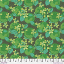 Nation Of Flowers Orange Blossom Green Fabric
