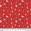 FreeSpirit Oh The Joy Christmas Tree Toss Red Fabric