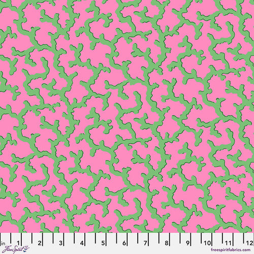 Kaffe Fassett Green Coral Fabric