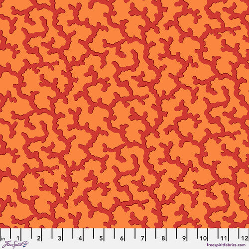 Kaffe Fassett Coral Red Fabric