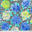 Kaffe Fassett Rose Bloom Blue Fabric