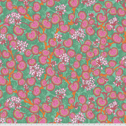 Kaffe Fassett Climbing Geraniums Duckegg Fabric