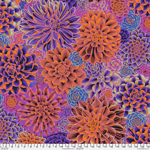 Kaffe Fassett House Leeks Purple Fabric