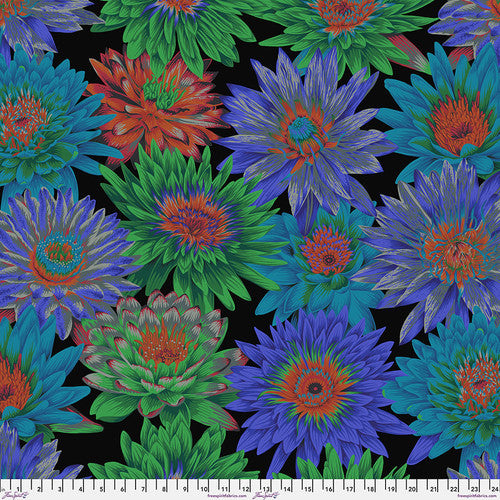 Kaffe Fassett Tropical Water Lilies Dark Fabric