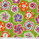 Kaffe Fassett Floating Hibiscus Green Fabric