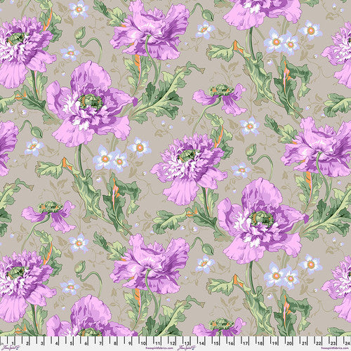Kaffe Fassett Papaver Grey Fabric