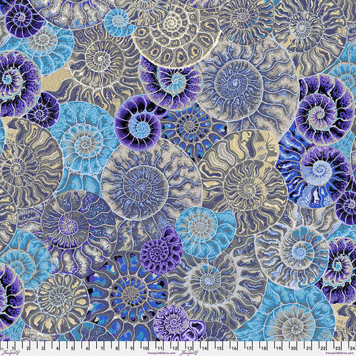 Kaffe Fassett Ammonites Blue Fabric