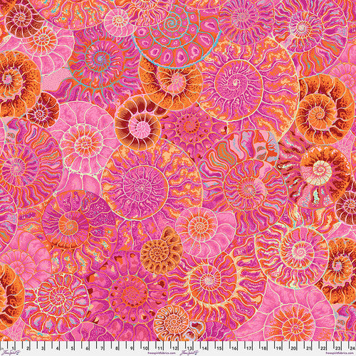 Kaffe Fassett Ammonites Pink Fabric