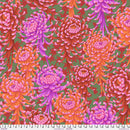 Kaffe Fassett Picotee Spider Mums Red Fabric