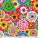 Kaffe Fassett Collective Gerbera Daisies Bright Fabric