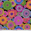 Kaffe Fassett Collective Gerbera Daisies Dark Fabric