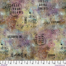 Freespirit One Layer Away Affirmations Lilac Fabric