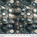 Freespirit Into Focus Ink Dots Dark Teal Fabric