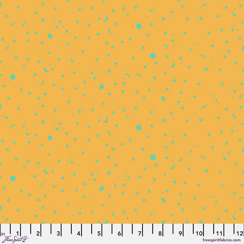 Tula Pink True Colors 2025 Space Sprinkles Papaya Fabric