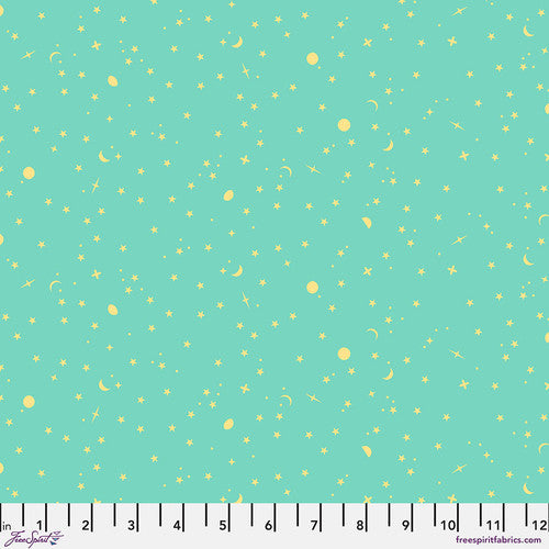 Tula Pink True Colors 2025 Space Sprinkles Seaglass Fabric