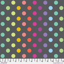 Tula Pink Graywork Disco Poms Carbon Fabric