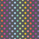 Tula Pink Graywork Disco Poms Carbon Fabric