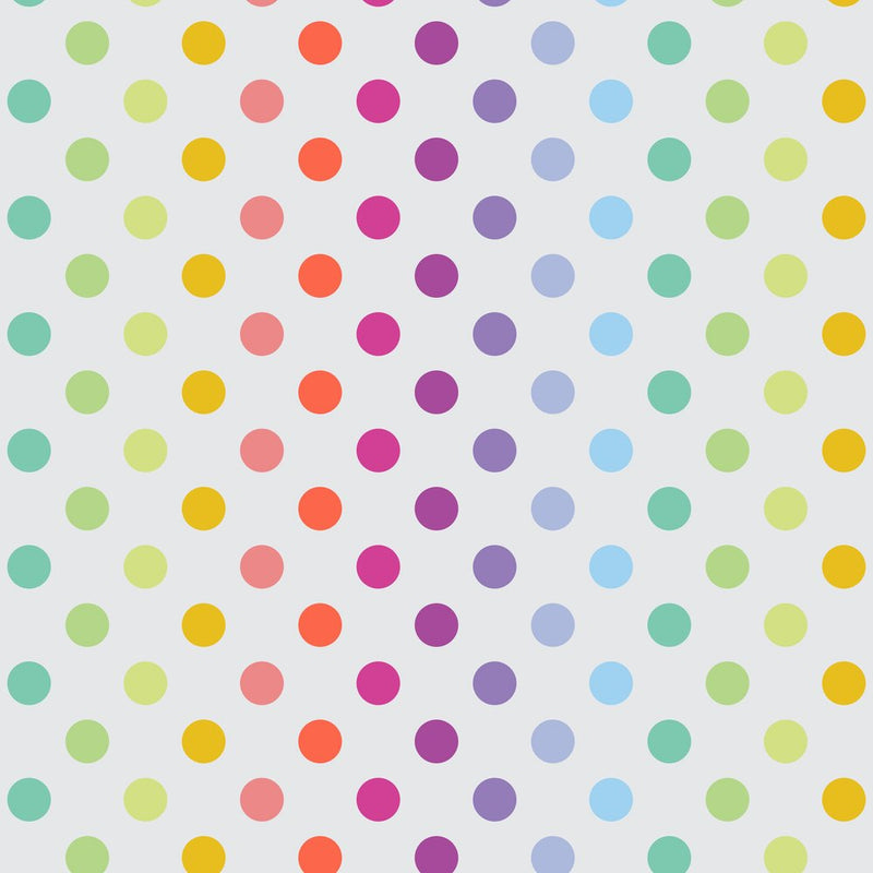 PREORDER Tula Pink Graywork Disco Poms Whisper Fabric