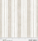 P & B Textiles Homemade Happiness Stripe Ecru Fabric ONLINE PURCHASE ONLY