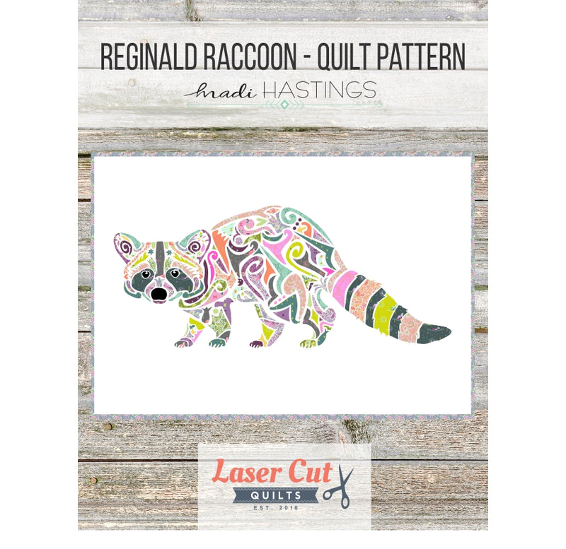 Laser Cut Kit Reginald Racoon Quilt By Madi Hastings