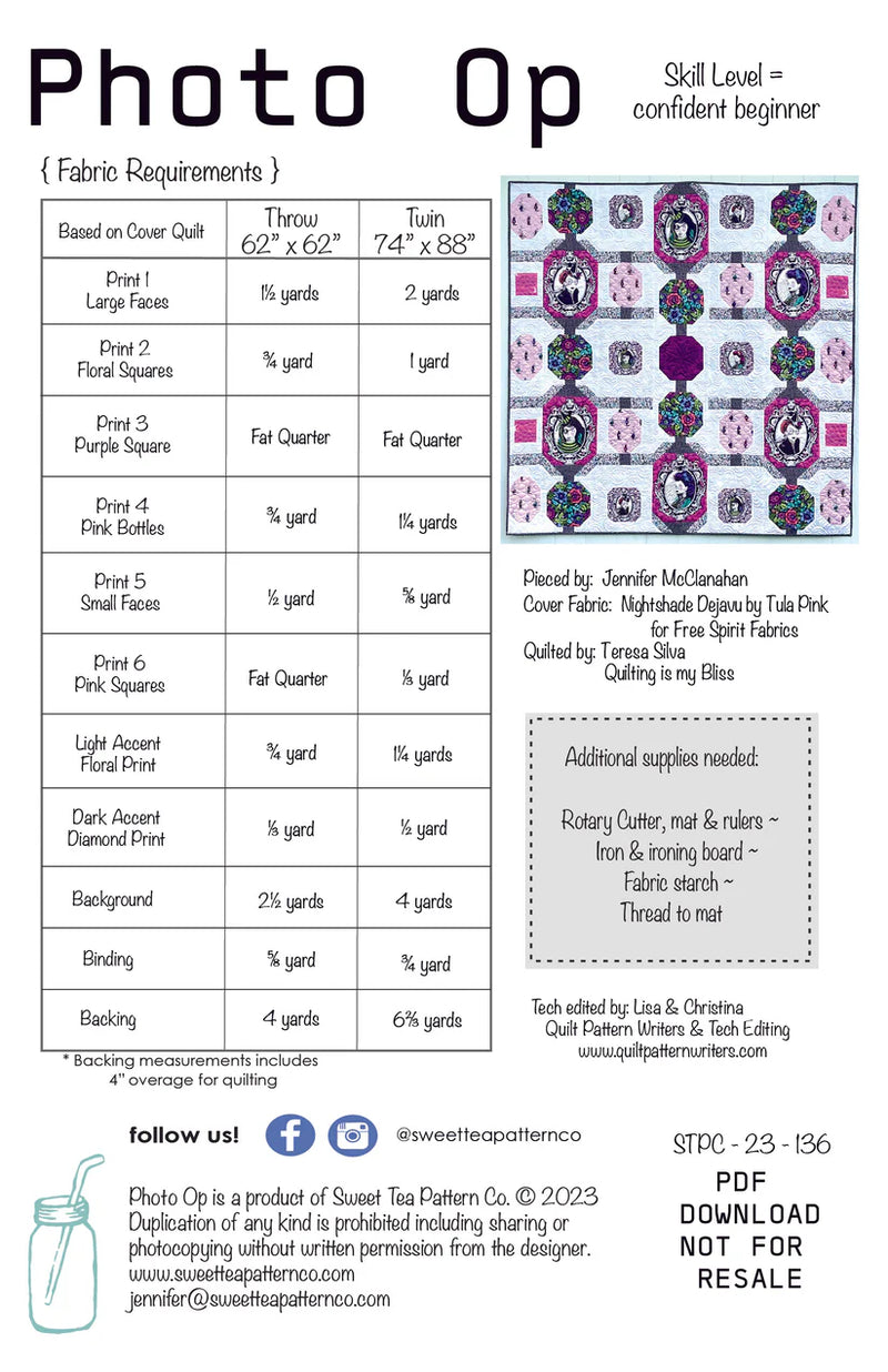 Photo Op Quilt Pattern