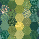 Marcus Fabrics Hexagon Multi Wide Back Fabric