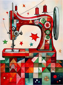 Miss December Machine Pageant Greeting Card