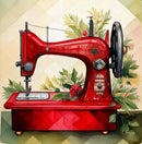 Vintage Red Machine Greeting Card