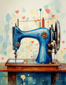 Vintage Singer Greeting Card