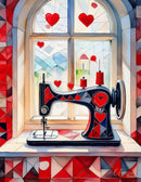 Valentine Passionate Patches Greeting Card