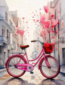Pink Peddler I Greeting Card From Quiltberry Farm