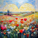 Amour En Fleur Greeting Card