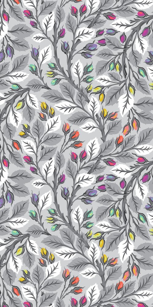PREORDER Tula Pink Graywork Best Buds Fog Wide Back Fabric